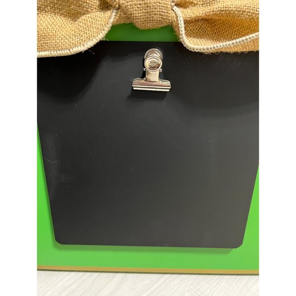 Mainstreet Collection green black Bow Clipboard Frame burlap - Picture 5 of 5
